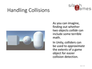 School For Games 2015 - Unity Engine Basics | PDF | Programming ...
