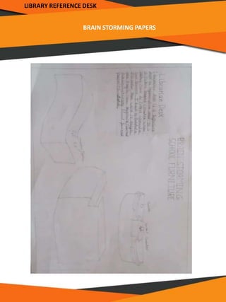 BRAIN STORMING PAPERS
LIBRARY REFERENCE DESK
 