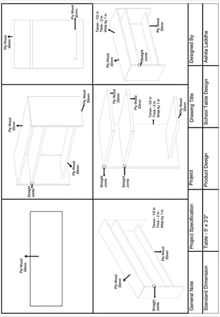 The design objective is to design a school
furniture with an age group 8 to 13 years
students.
I defined the school furniture in the school
as my context to design for.
With the help of market research I was able
to analyze the problems that are
encountered and can be solved with the
product I am designing.
 
