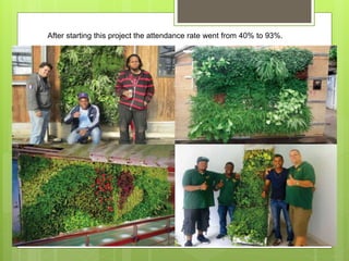 After starting this project the attendance rate went from 40% to 93%.
 