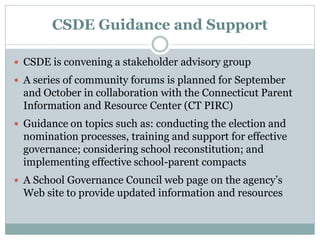 School governance councils overview 9.20.10