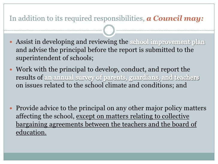 School governance councils overview 9.20.10