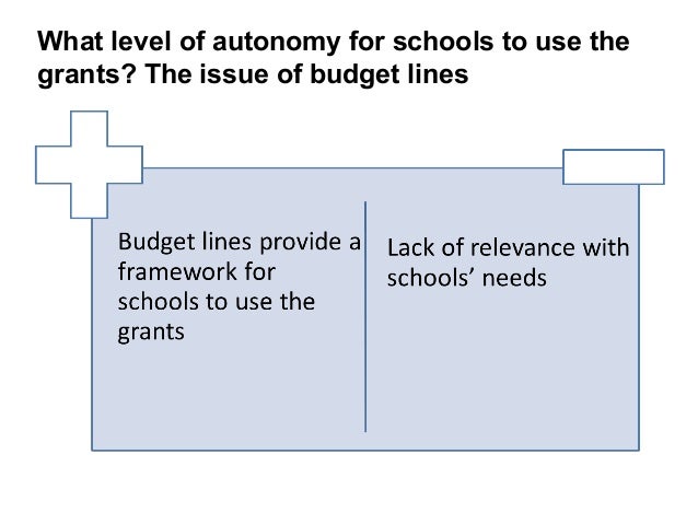 School grants - from a promising to a successful policy Slide 15