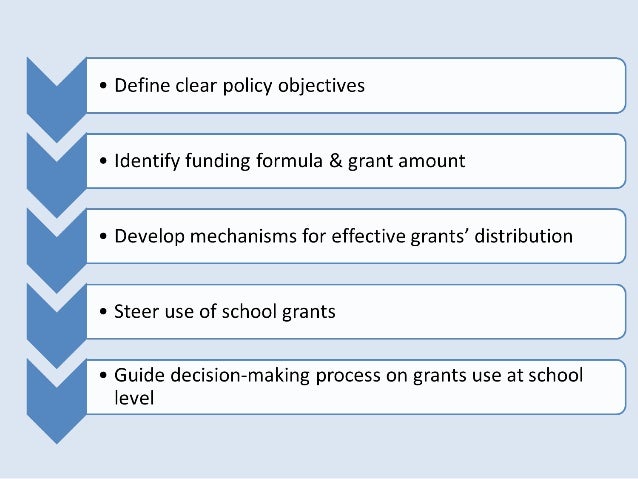 School grants - from a promising to a successful policy Slide 2