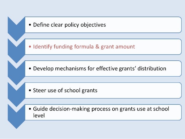 School grants - from a promising to a successful policy Slide 6