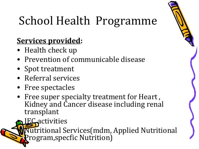 assignment on school health programme
