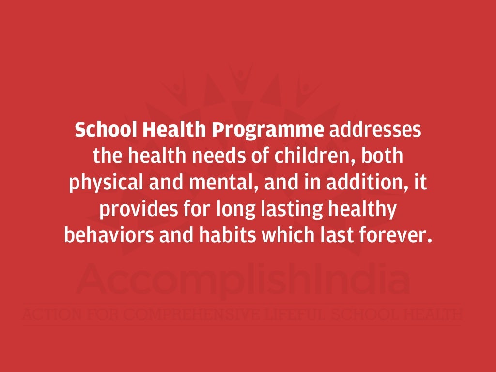 School Health Programme