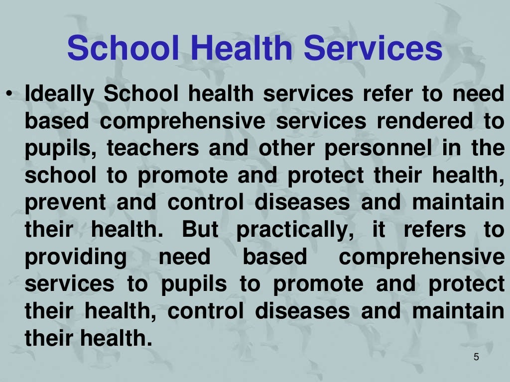 School health services