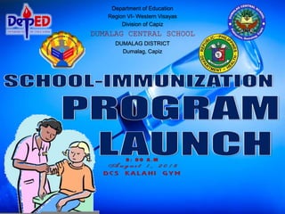 Department of Education
Region VI- Western Visayas
Division of Capiz
DUMALAG CENTRAL SCHOOL
DUMALAG DISTRICT
Dumalag, Capiz
 