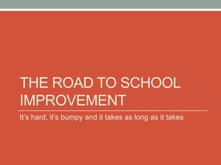 School Improvement Plan Presentation for Parent Councils - Ministry of ...