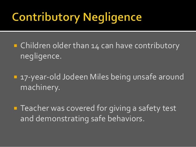 an analysis of the contributory negligence defence Defenses to negligence the default defense to negligence on the if directed in any given question to apply contributory negligence, the analysis is. an analysis of the contributory negligence defence Defenses to negligence the default defense to negligence on the if directed in any given question to apply contributory negligence, the analysis is.