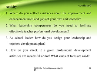 Scb Activity School leadership, SCB II PPTs Final July 2025.pptx