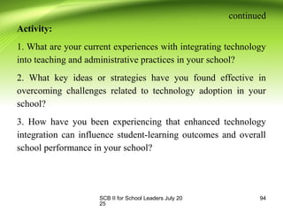 Scb Activity School leadership, SCB II PPTs Final July 2025.pptx