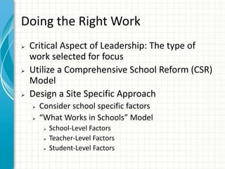 School leadership that works | PPTX
