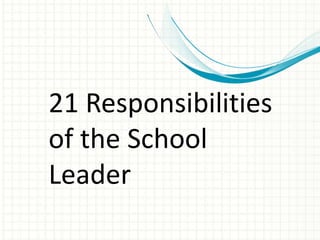 School leadership that works | PPTX