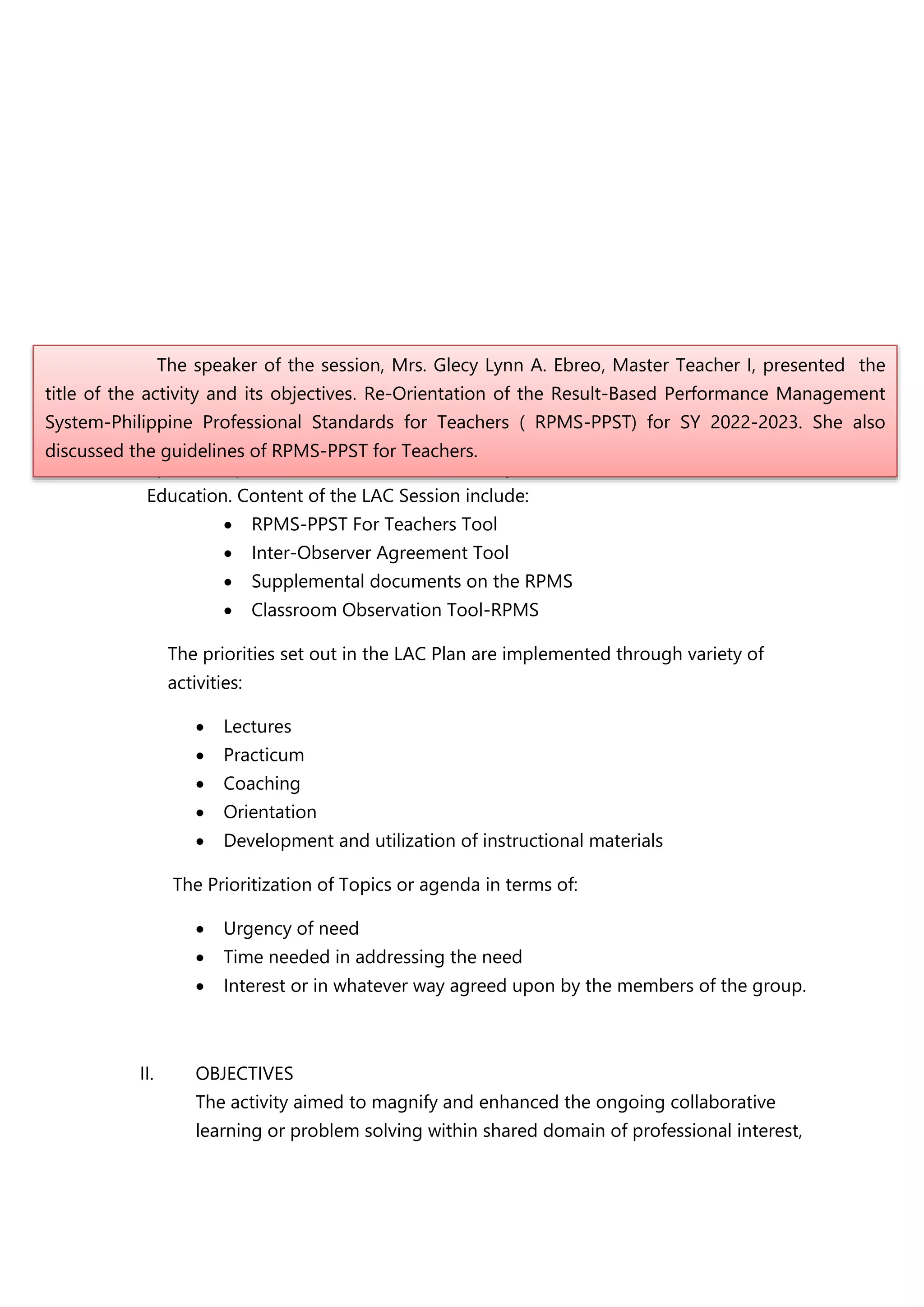 SCHOOL LEARNING ACTION CELL NARRATIVE REPORT.docx