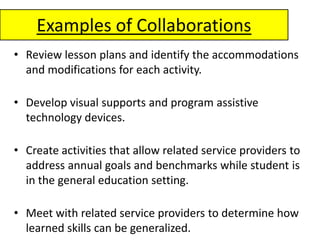 The time in the related arts class may be the students’ only opportunity for interactions with his/her same aged, typically developing peers.   Identifying a Peer Patner    PEER PARTNERSConsistent attendance