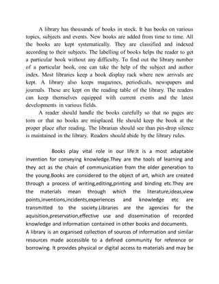 School library | DOCX