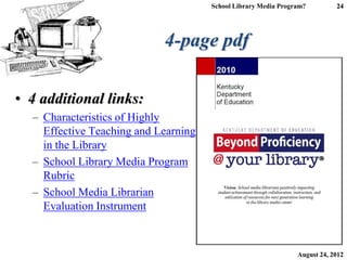 What is a school library program? | PPTX