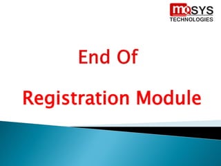 Registration Module
 