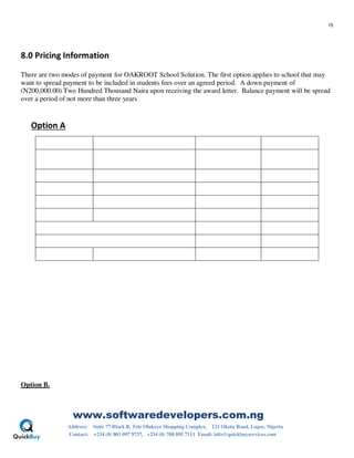 School Management Software Proposal | PDF