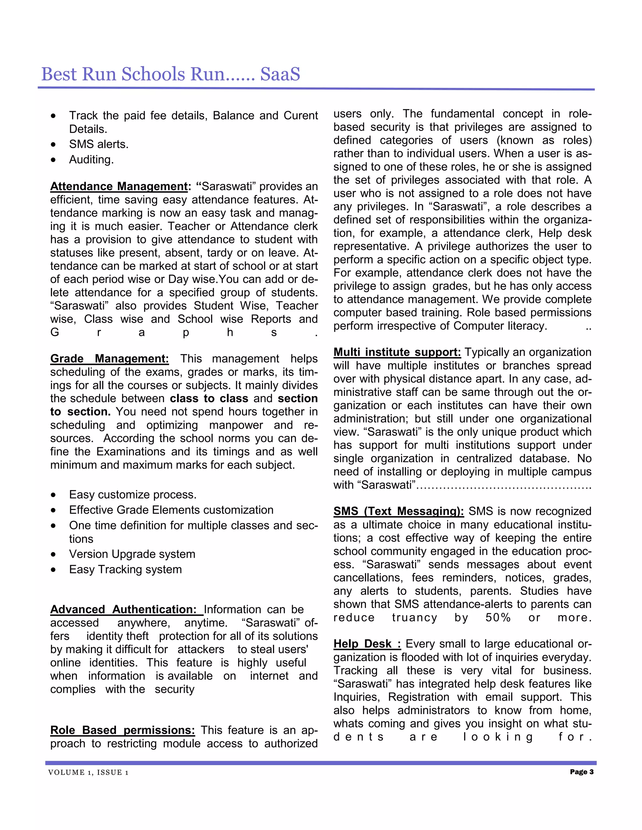 School management software brochure | PDF
