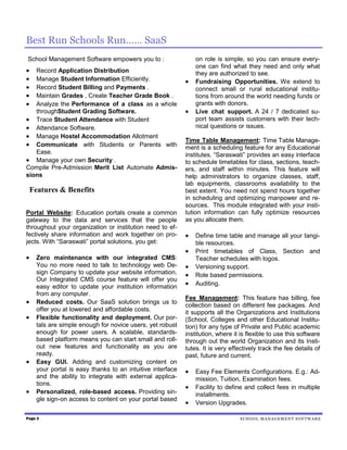 School management software brochure | PDF