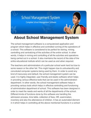 School management software proposal | PDF