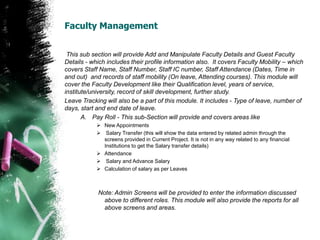 Faculty Management Module Example School management system | PPS