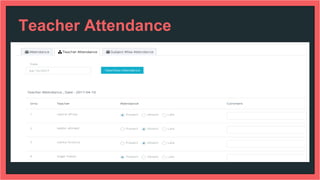 Teacher Attendance
 
