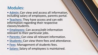 School management system | PPTX