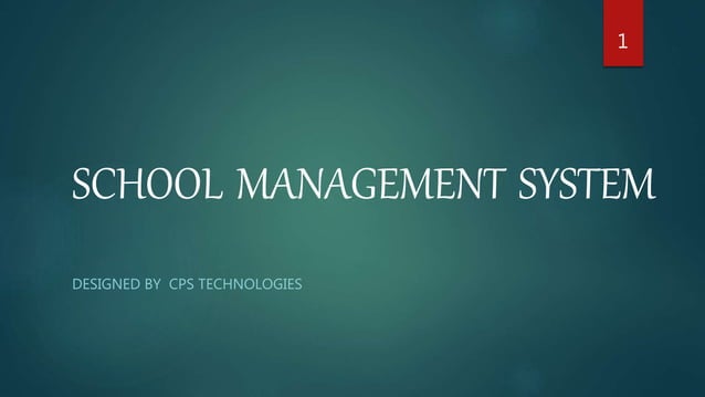 School management system | PPT