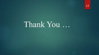 Thank You …
12
 