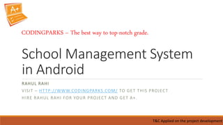 School Management System in Android | PPT