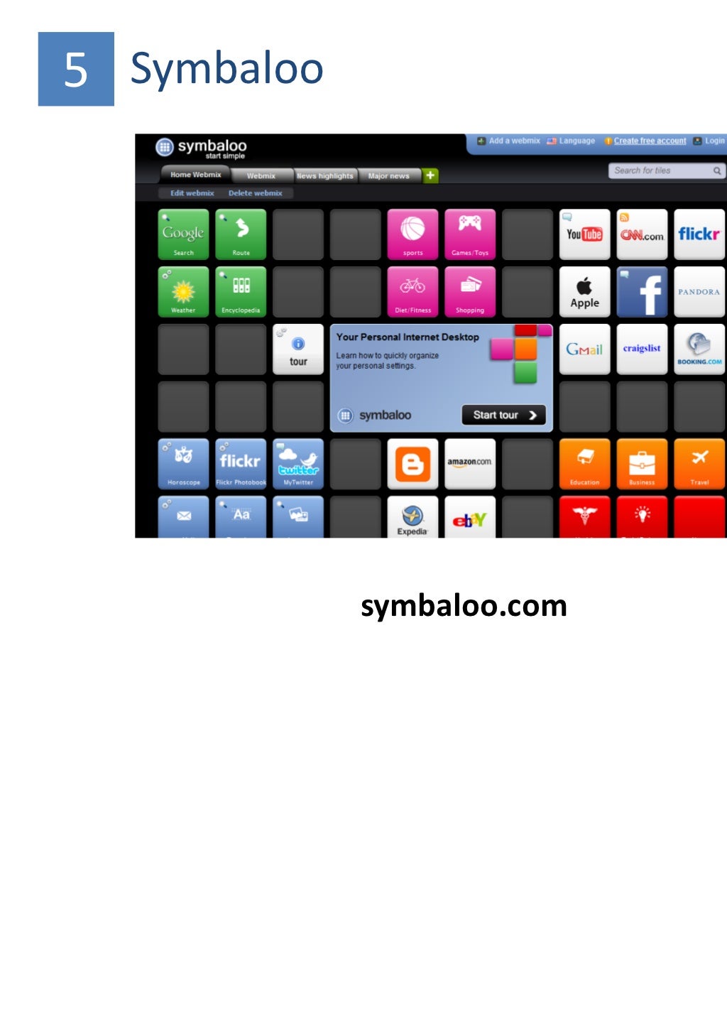 5 Symbaloo