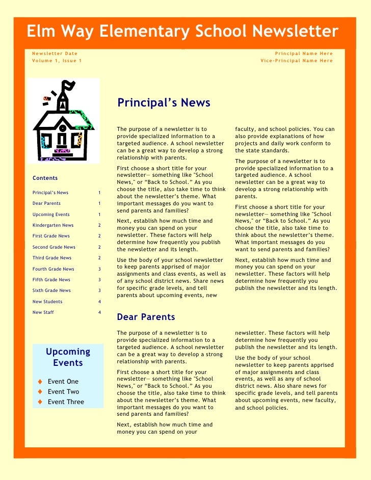 newsletter titles