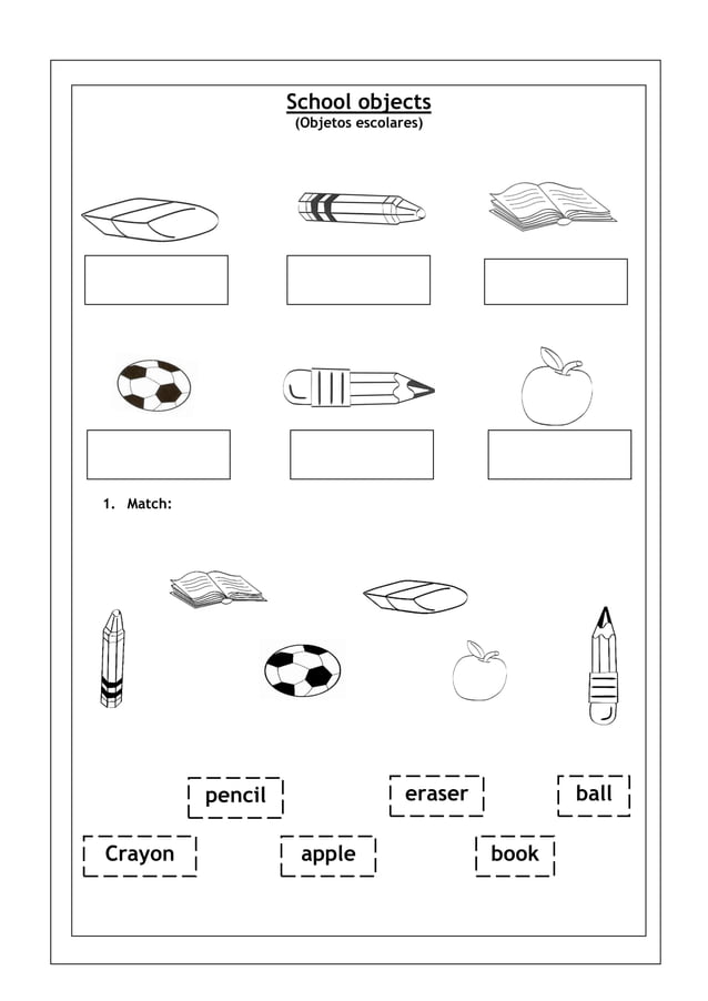 School objects | PDF