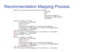 Productionalize content recommendation engine | PPTX