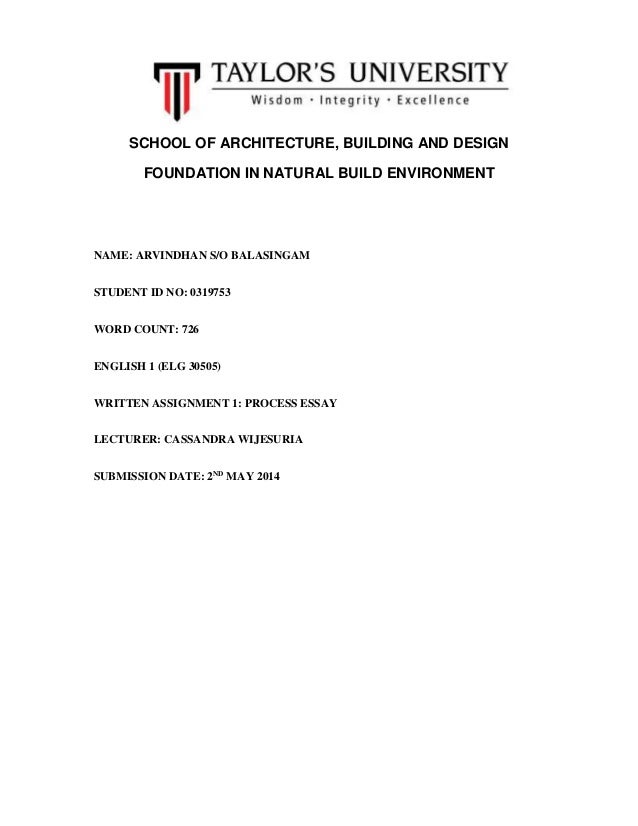 Examples Of Essay Proposals Processing Essay Arvindhan School Of Architecture Building And Design Foundation In Natural Build Environment Name Arvindhan S Thesis Statement For A Persuasive Essay also English Essay Books Processing Essay Arvindhan Critical Analysis Essay Example Paper