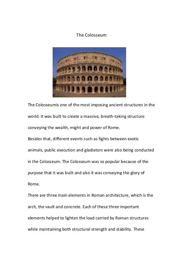 Colosseum facts picture