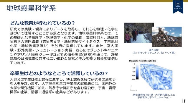 東工大 理学院 高校生 受験生向け説明資料 東工大 理学院 高校生 受験生向け説明資料