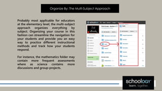 Schoology as a Learning Space | PPTX