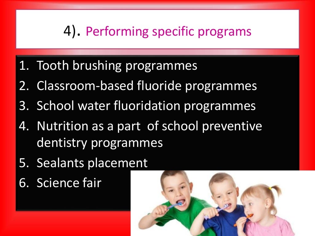 School oral health program