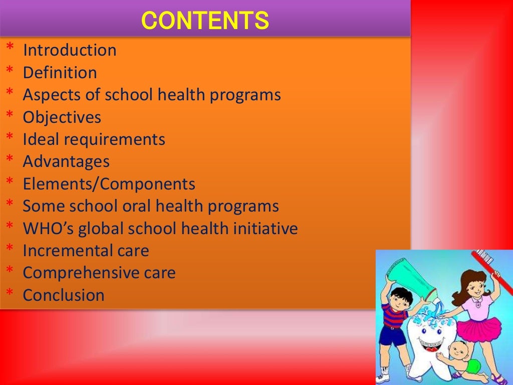 School oral health program
