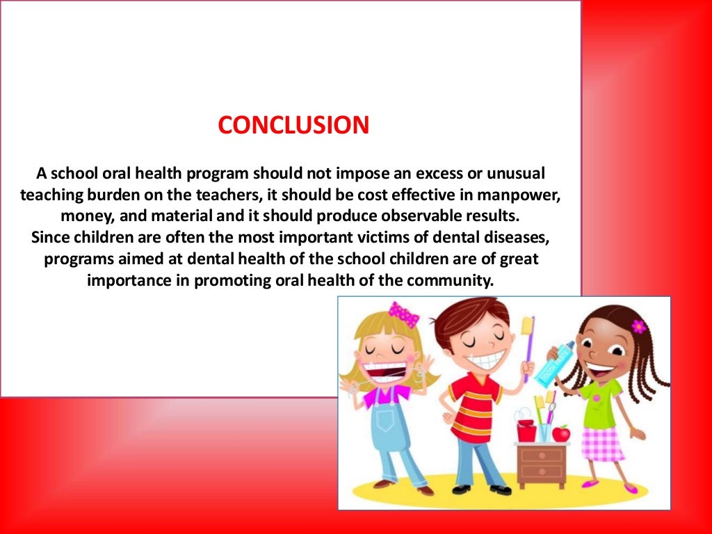 School oral health program