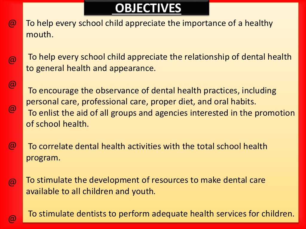 School oral health program