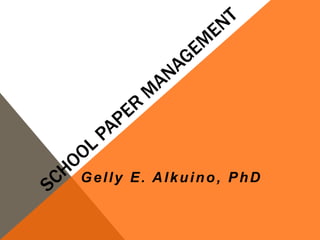 Gelly E. Alkuino, PhD
 