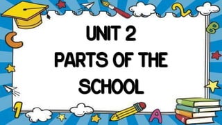 UNIT 2
PARTS OF THE
SCHOOL
 