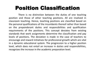 School personnel administration position classification | PPTX