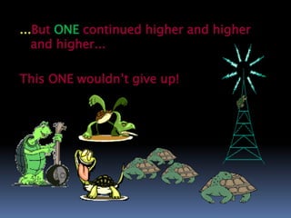 ...But ONE continued higher and higher
and higher...
This ONE wouldn’t give up!
 